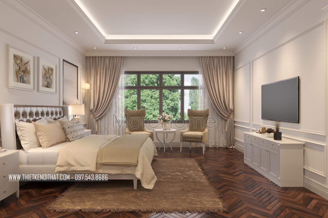 Thiết kế nội thất biệt thự tân cổ điển tại thái bình Thiết kế nội thất biệt thự tân cổ điển tại thái bình