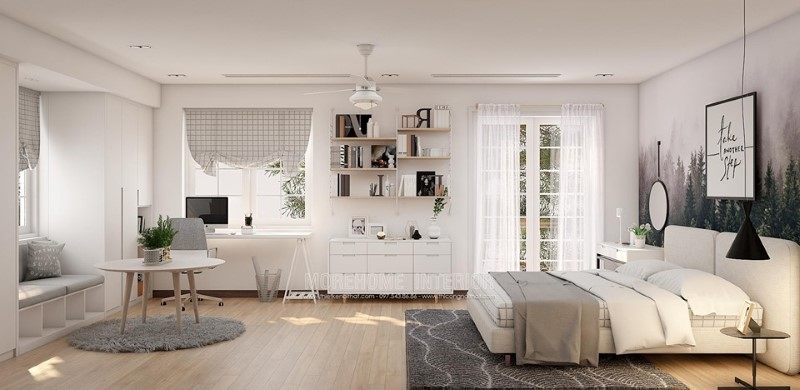 Thiết kế nội thất biệt thự hiện đại đẹp tại Vinhomes Riverside Thiết kế nội thất biệt thự Vinhomes Riverside Long Biên Hà Nội
