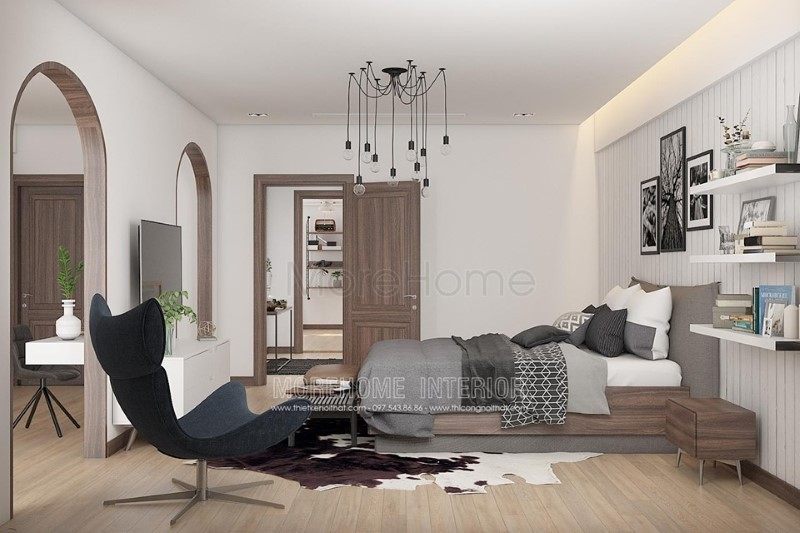 Thiết kế nội thất biệt thự hiện đại đẹp tại Vinhomes Riverside Thiết kế nội thất biệt thự Vinhomes Riverside Long Biên Hà Nội