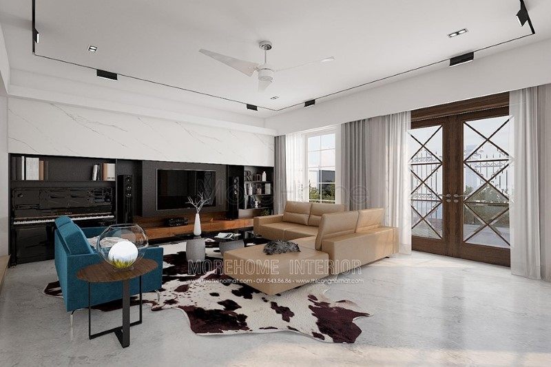 Thiết kế nội thất biệt thự hiện đại đẹp tại Vinhomes Riverside Thiết kế nội thất biệt thự Vinhomes Riverside Long Biên Hà Nội
