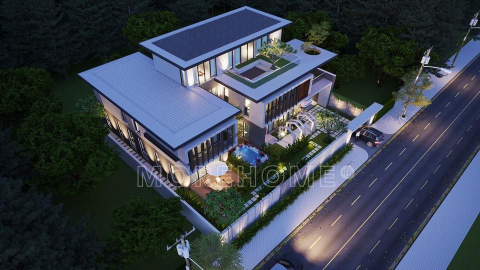 Thiết kế kiến trúc biệt thự hiện đại Thiết kế kiến trúc biệt thự hiện đại