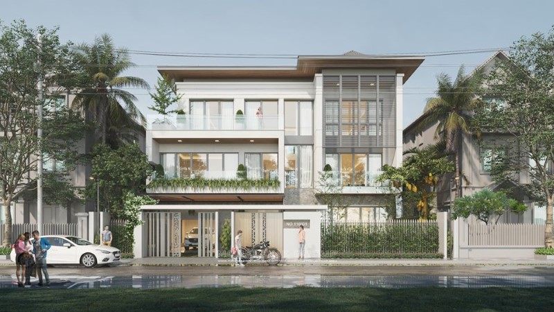 Thiết kế biệt thự 3 tầng hiện đại tại Hải Phòng Thiết kế biệt thự 3 tầng hiện đại tại Hải Phòng