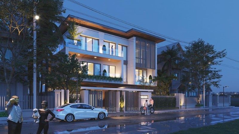 Thiết kế biệt thự 3 tầng hiện đại tại Hải Phòng Thiết kế biệt thự 3 tầng hiện đại tại Hải Phòng