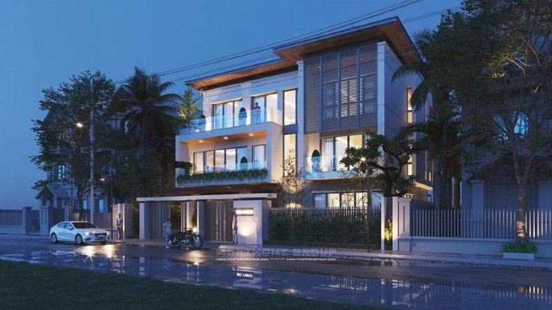 Thiết kế biệt thự 3 tầng hiện đại tại Hải Phòng Thiết kế biệt thự 3 tầng hiện đại tại Hải Phòng
