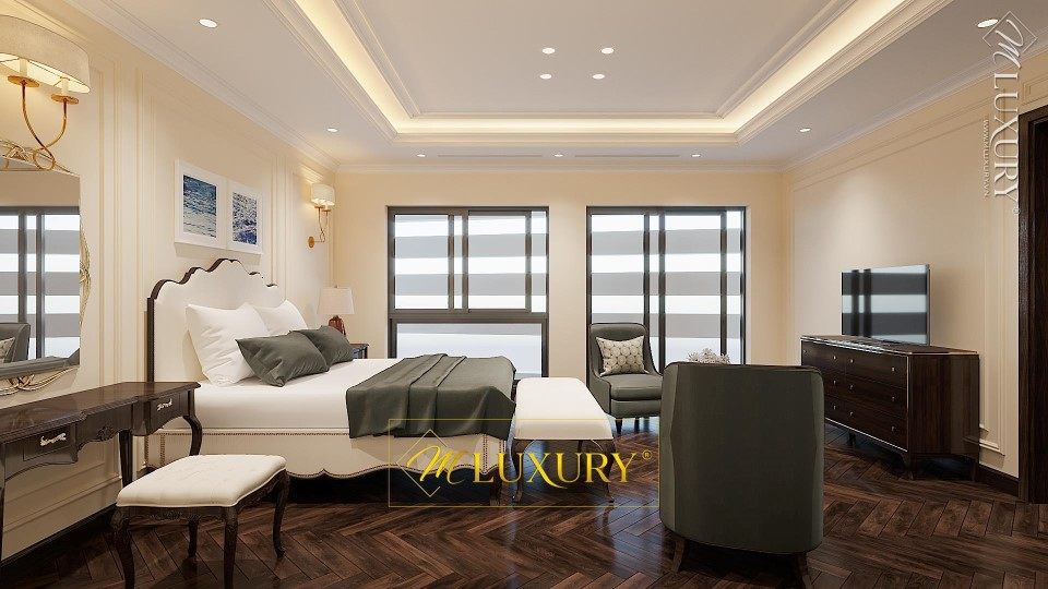 Thiết kế kiến trúc, nội thất biệt thự tân cổ điển Cao Cấp tại Việt Hưng Thiết kế kiến trúc, nội thất biệt thự tân cổ điển Cao Cấp tại Việt Hưng