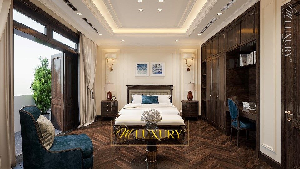 Thiết kế kiến trúc, nội thất biệt thự tân cổ điển Cao Cấp tại Việt Hưng Thiết kế kiến trúc, nội thất biệt thự tân cổ điển Cao Cấp tại Việt Hưng
