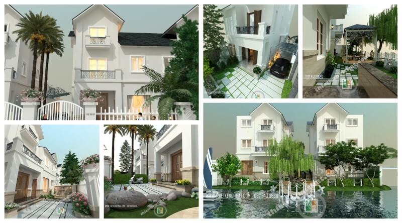 Mẫu thiết kế kiến trúc biệt thự Vincom Village hiện đại tại Hà Nội thiết kế biệt thự