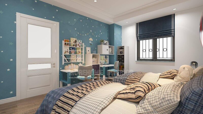 Là bậc phụ huynh, việc giáo dục con ngày càng được chú trọng vì thế mà không gian học của con lại ngày càng được để tâm. Ý tưởng thiết kế phòng của 2 cậu con trai với góc học tập đẹp mắt vừa đảm bảo công năng vừa trang trí thú vị có thể sẽ là điểm thu hút kích thích niềm vui thú mỗi khi bắt đầu vào học của con. Thiết kế biệt thự