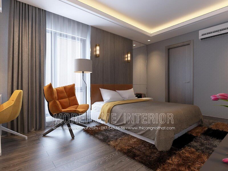 Giường ngủ chung cư gỗ công nghiệp Giường ngủ chung cư gỗ công nghiệp