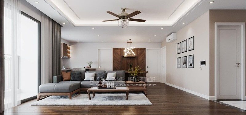 Thiết kế nội thất chung cư phong cách hiện đại Thiết kế phòng khách chung cư hiện đại