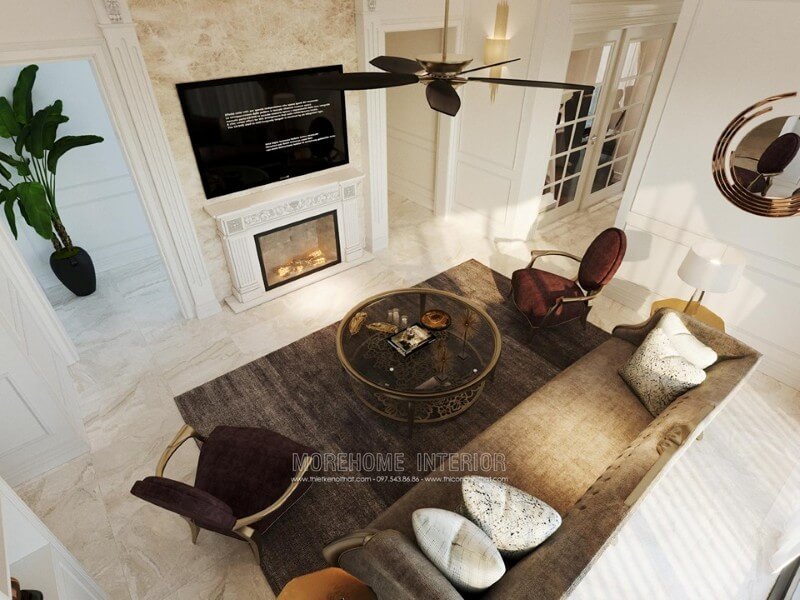 Nội thất sofa phòng khách đẹp dành cho nhà chung cư Thiết kế chung cư