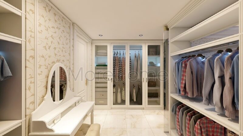 Mẫu tủ quần áo độc đáo, hiện đại giúp cho gia chủ dễ dàng thuận tiện hơn trong quá trình sử dụng Mẫu thiết kế nội thất chung cư đẹp