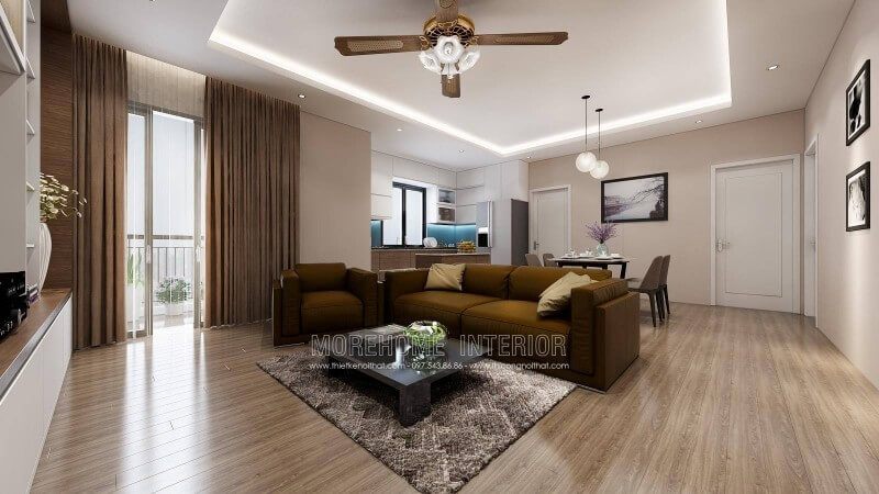 Thiết kế nội thất phòng khách chung cư đẹp