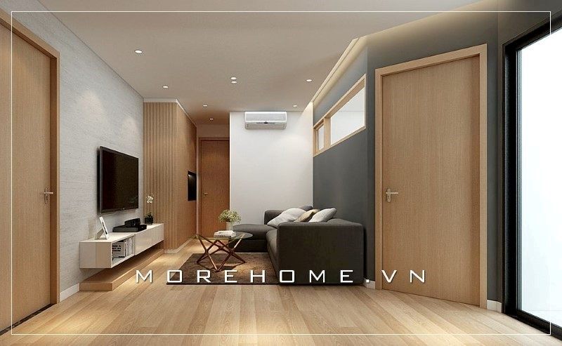 Kệ tủ tivi màu trắng gỗ công nghiệp với kiểu dáng thiết kế đơn giản nhưng tiện nghi và cuốn hút được người nhìn.