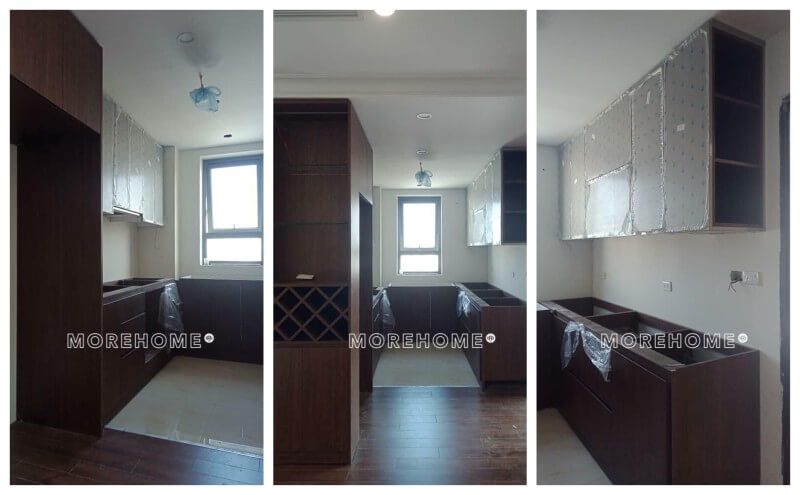 Morehome đã thực hiện việc lắp đặt tủ bếp gỗ công nghiệp hiện đại tại chung cư An Bình City, Bắc Từ Liêm, Hà Nội.